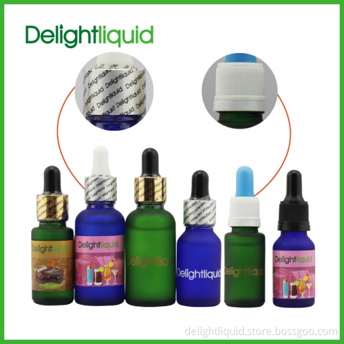 FDA Approved Rainbow Glass Dropper Bottle E Liquid in Bulk